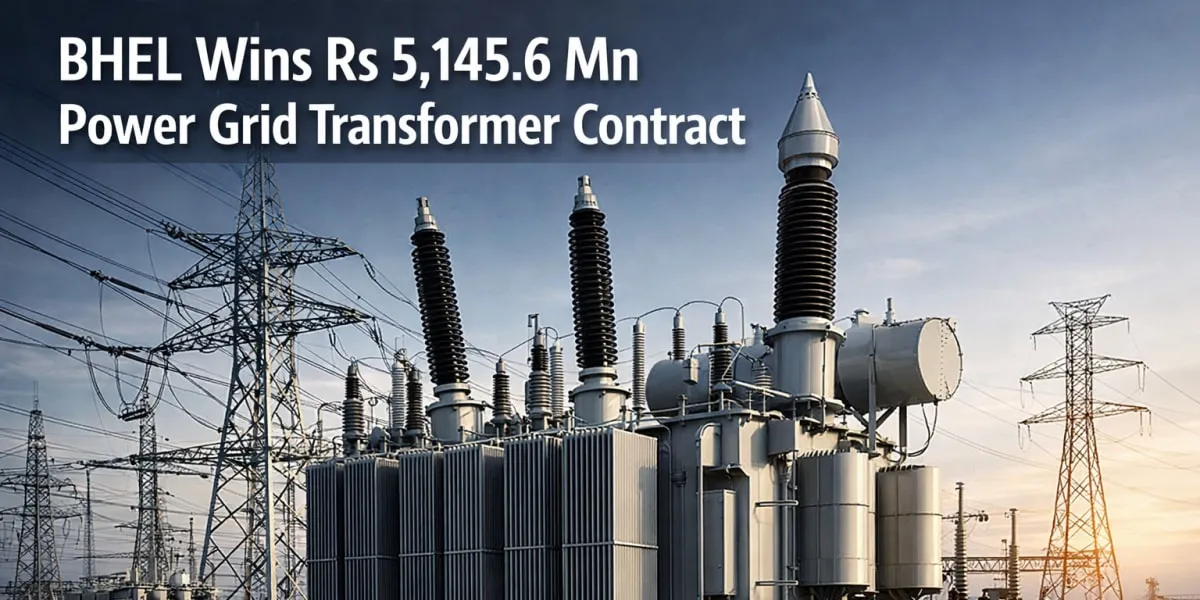 BHEL Wins Rs 5,145.6 mn Power Grid Transformer Contract