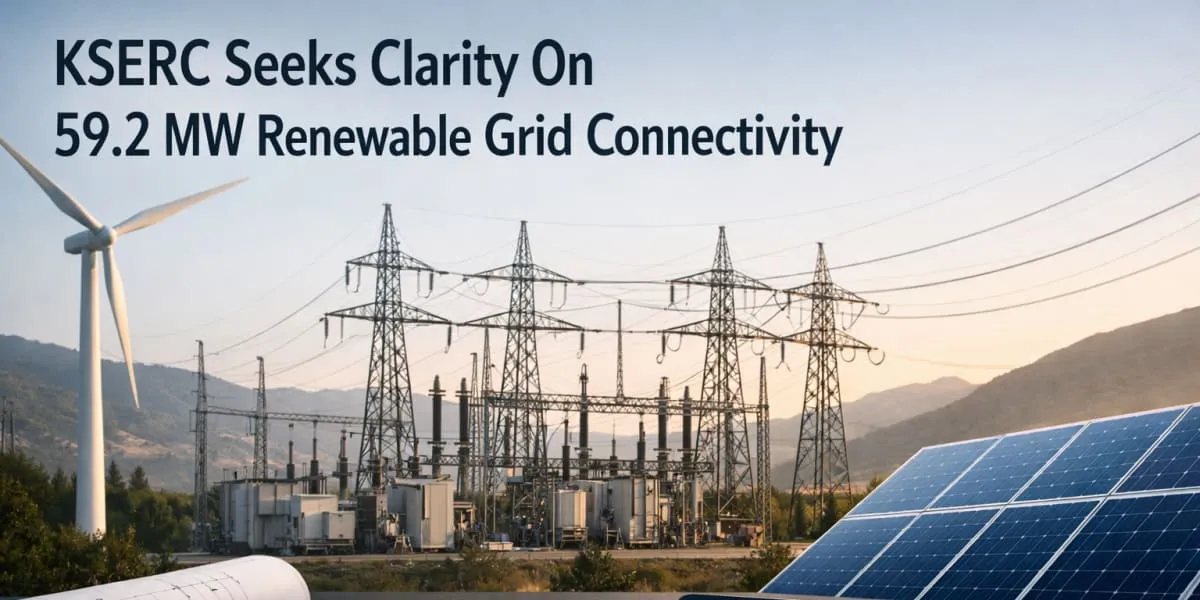 KSERC Seeks Clarity On 59.2 MW Renewable Grid Connectivity