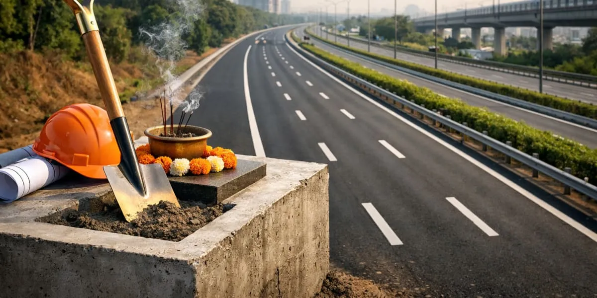 H&UD Minister Lays Foundation For Six-Lane Road Project