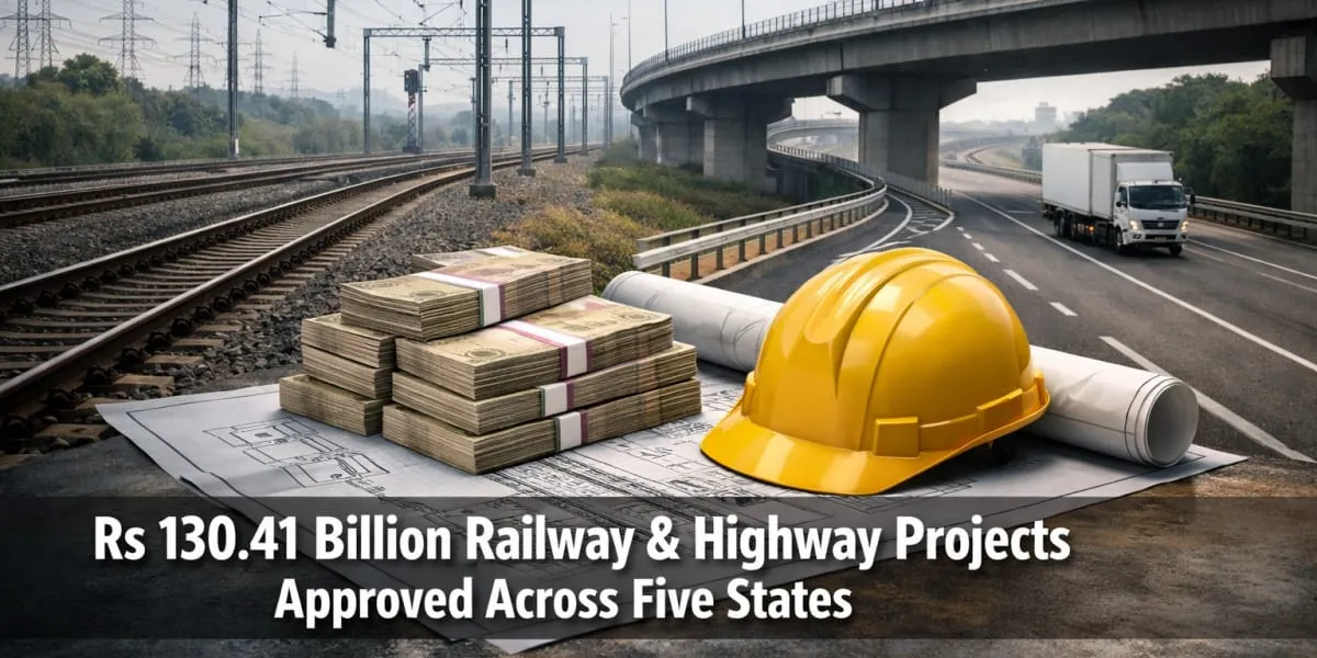 Cabinet Approves Rs 130.41 Billion Railway And Highway Projects Across Five States