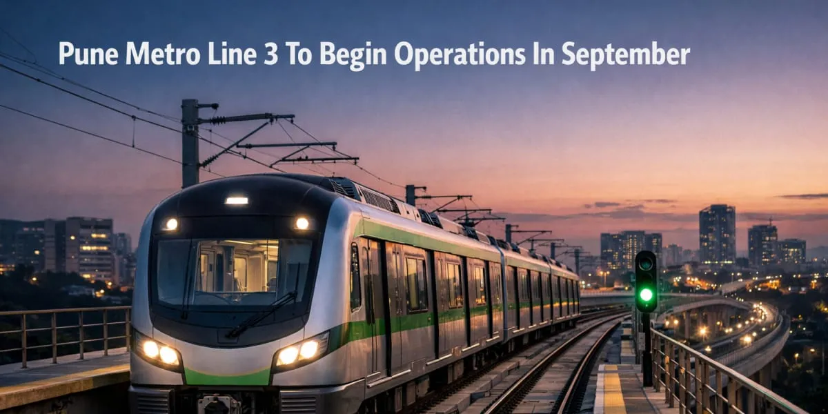 Pune Metro Line 3 To Begin Operations In September