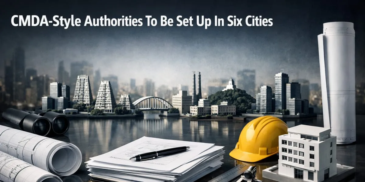 CMDA Style Authorities To Be Set Up In Six Cities