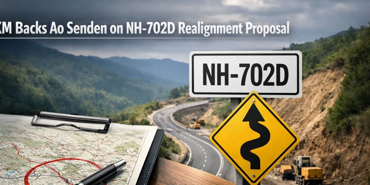 AKM Backs Ao Senden on NH-702D Realignment Proposal