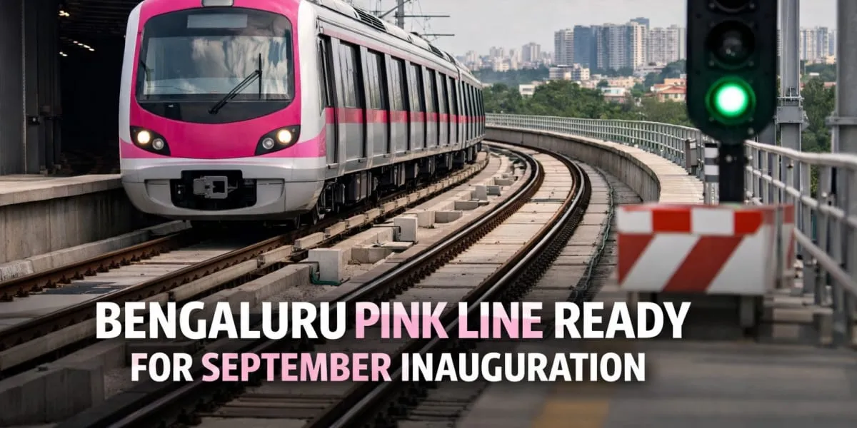 Bengaluru Pink Line Ready For September Inauguration