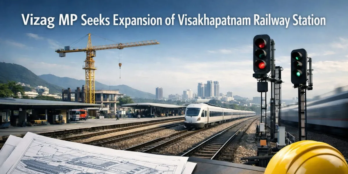Vizag MP Seeks Expansion Of Visakhapatnam Railway Station