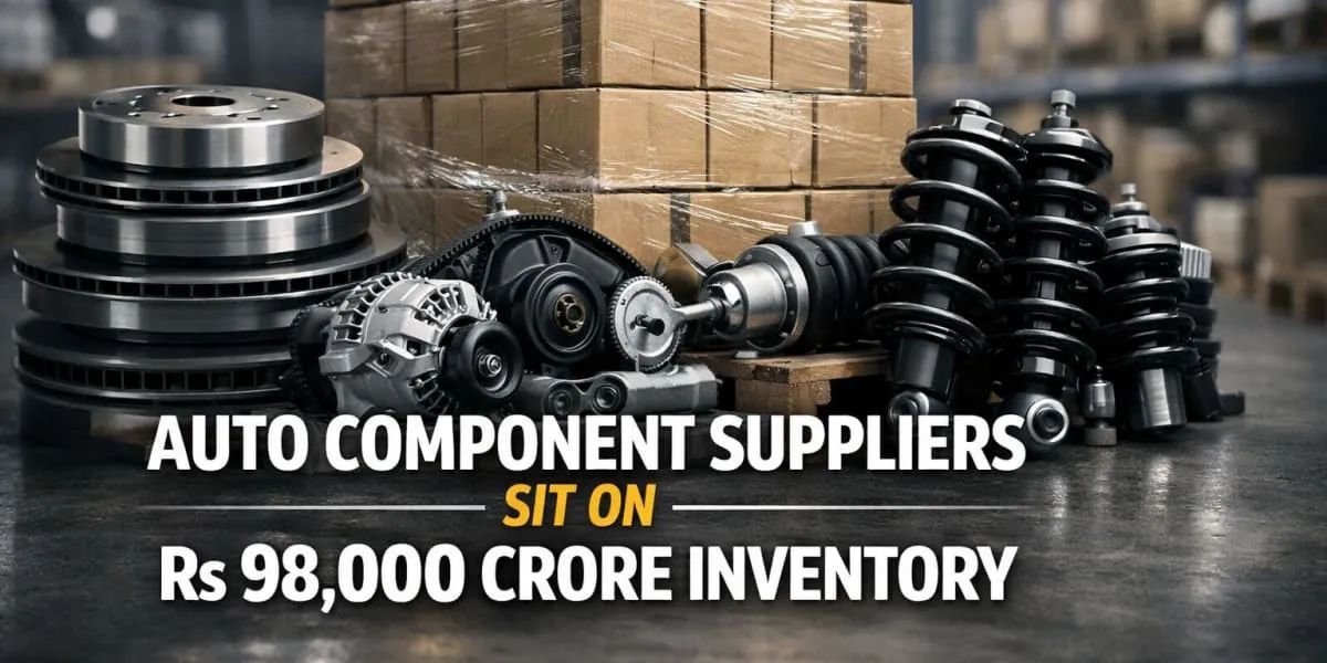 Auto Component Suppliers Sit On Rs 98,000 Crore Inventory