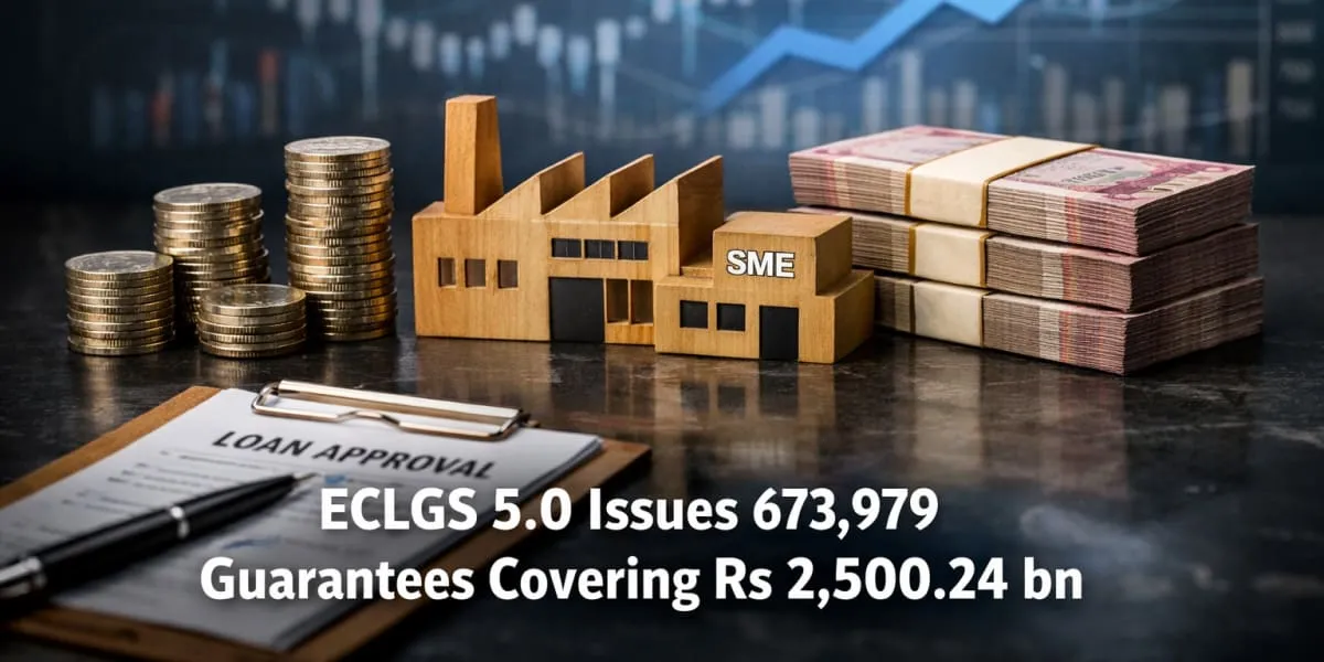 ECLGS 5.0 Issues 673,979 Guarantees Covering Rs 2,500.24 bn