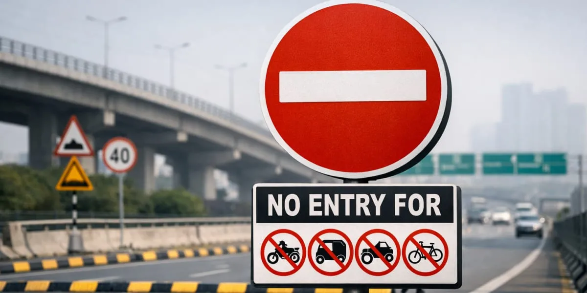 NHAI Installs No Entry Signs After 70,000 Challans in Gurugram
