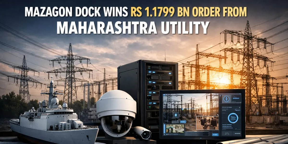 Mazagon Dock Wins Rs 1.1799 bn Order From Maharashtra Utility