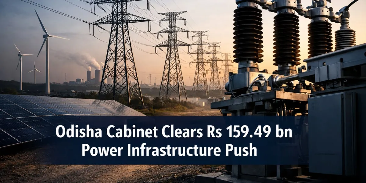 Odisha Cabinet Clears Rs 159.49 bn Power Infrastructure Push