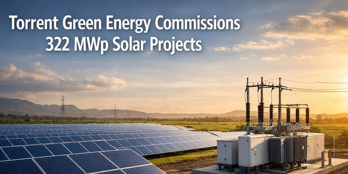 Torrent Green Energy Commissions 322 MWp Solar Projects
