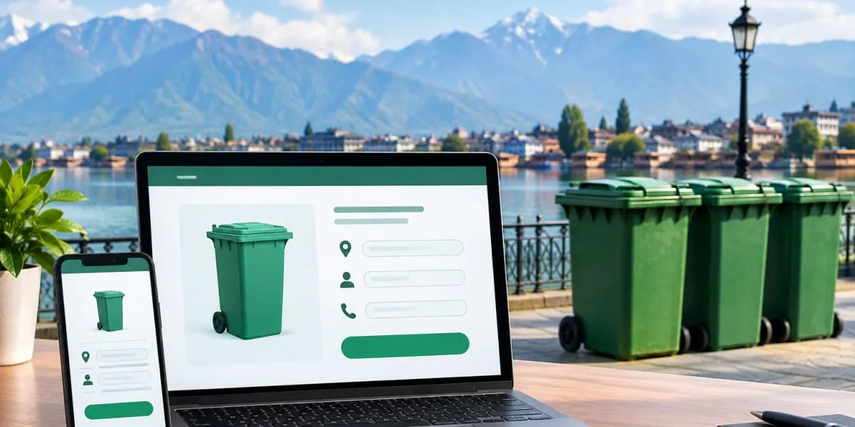 Srinagar Civic Body Launches Online Waste Bin Booking Service