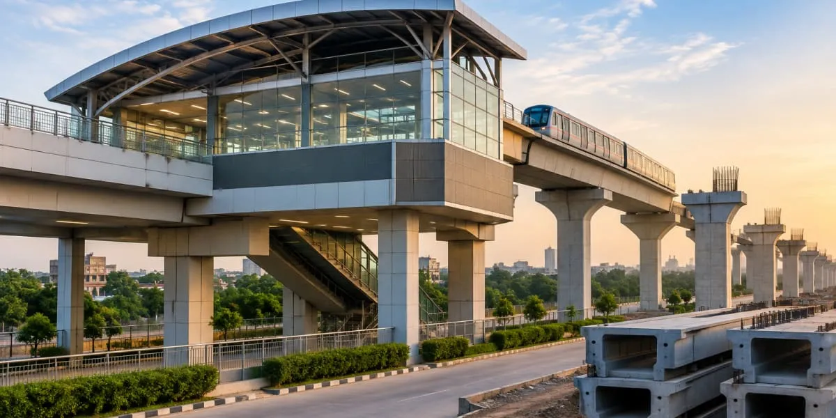 Agra Metro Completes Sikandra Station Concourse