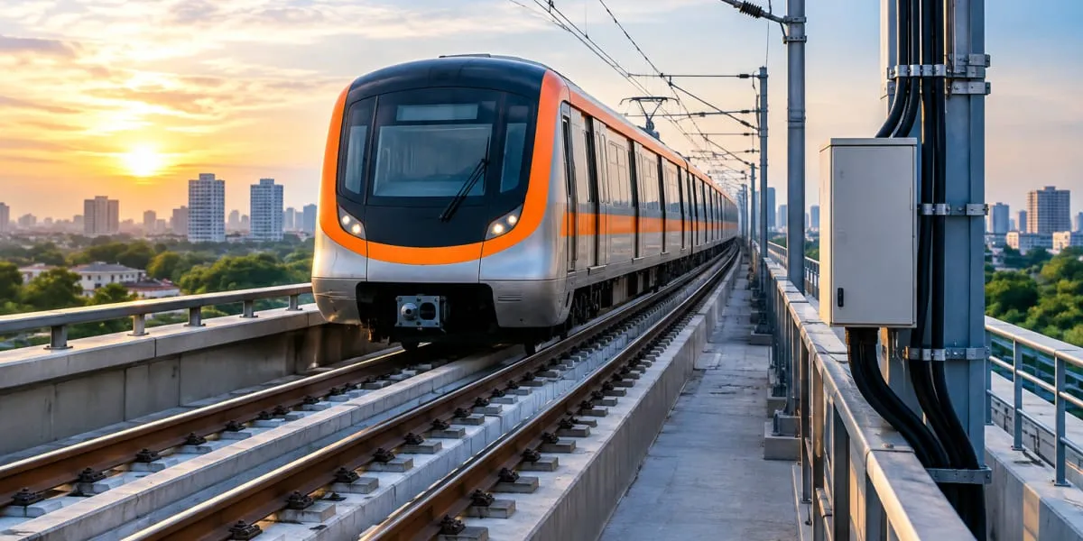 Kolkata Metro Orange Line Stretch Ready for Electrical Work