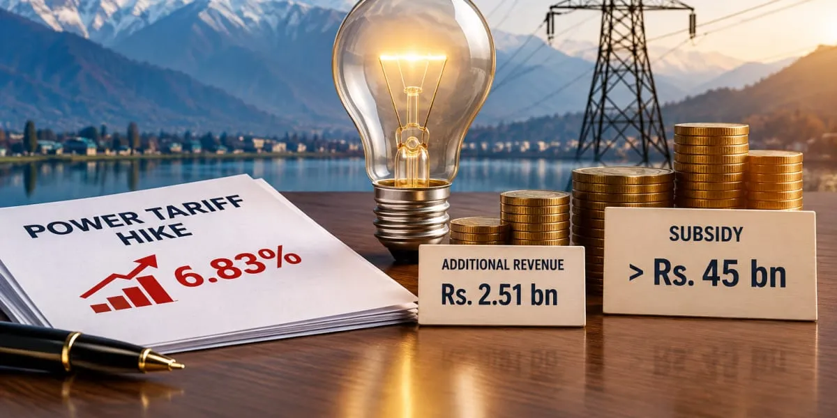 J&K Tariff Hike to Generate Rs. 2.51 bn, Subsidy to Exceed Rs. 45 bn
