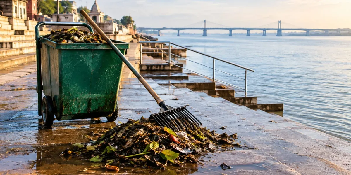 Patna Municipal Corporation Steps Up Ganga Ghat Cleaning