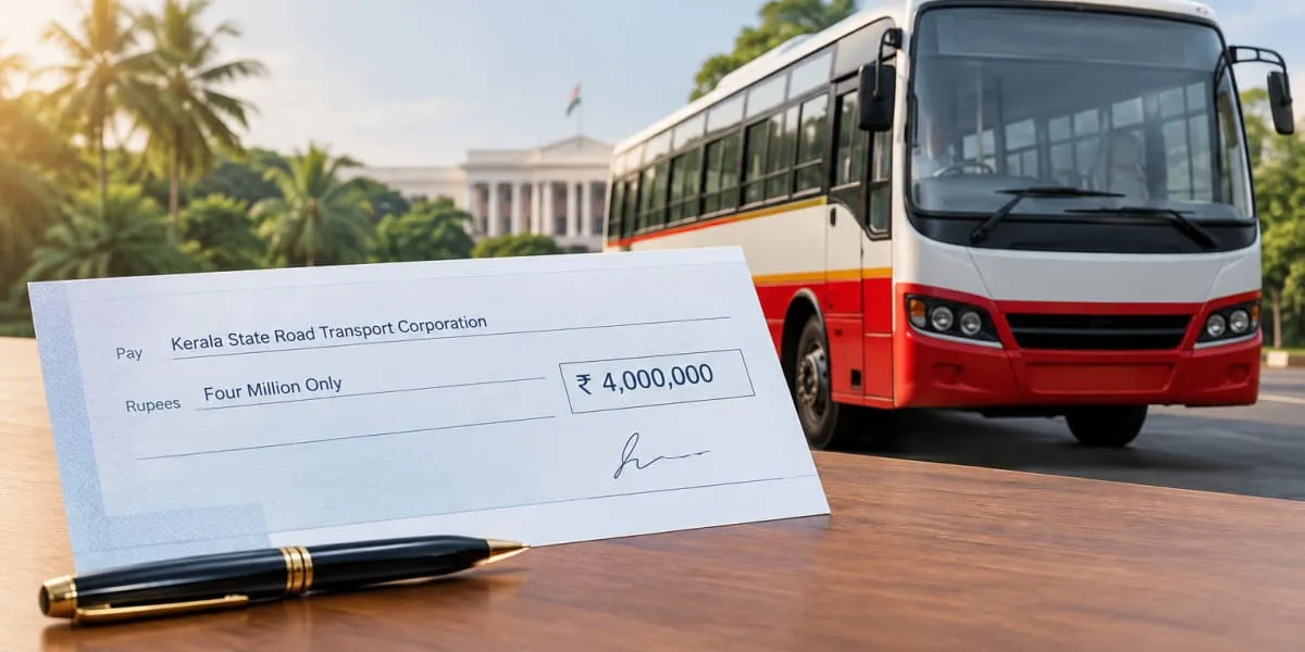 Angamaly Entrepreneur Donates Rs. 4 mn to KSRTC for Bus