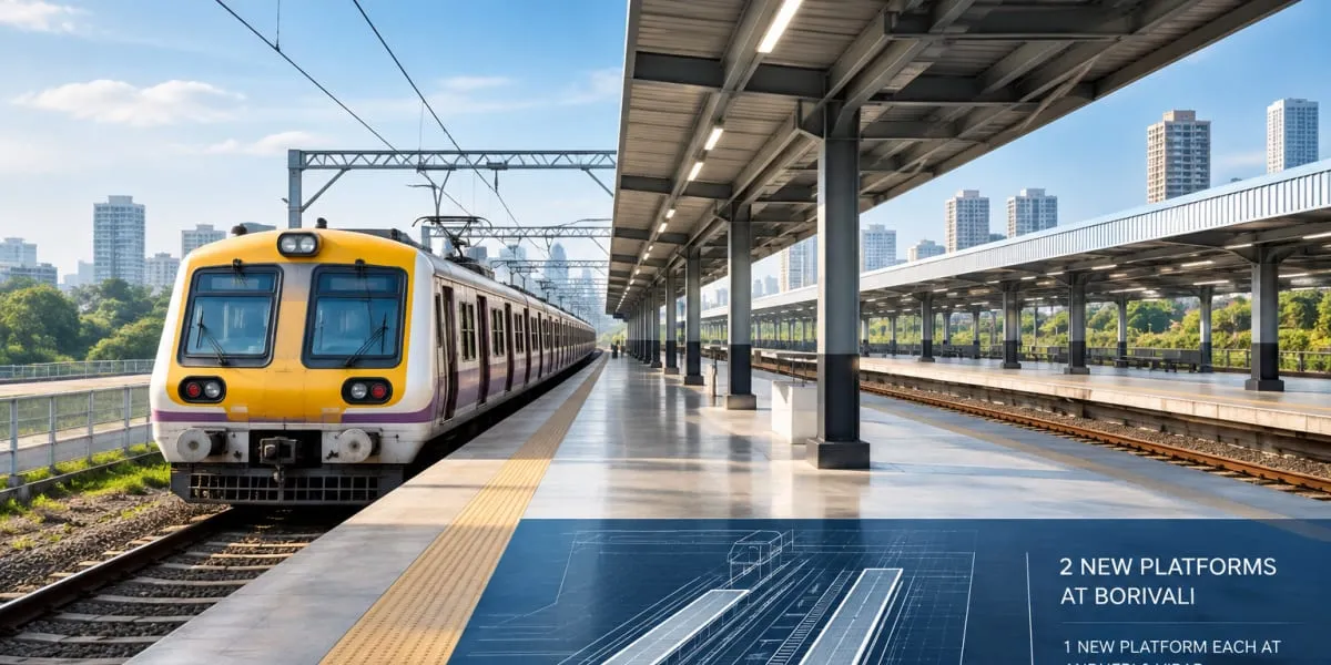 Western Railway Plans Two New Platforms at Borivali