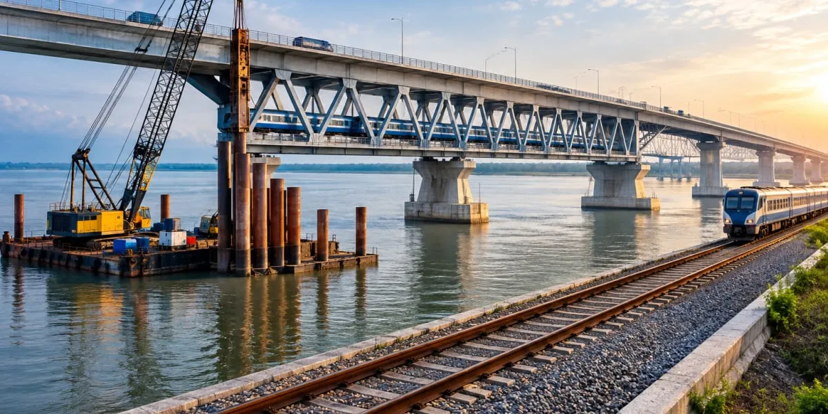 Second Saraighat Bridge Piling Work to Begin in October