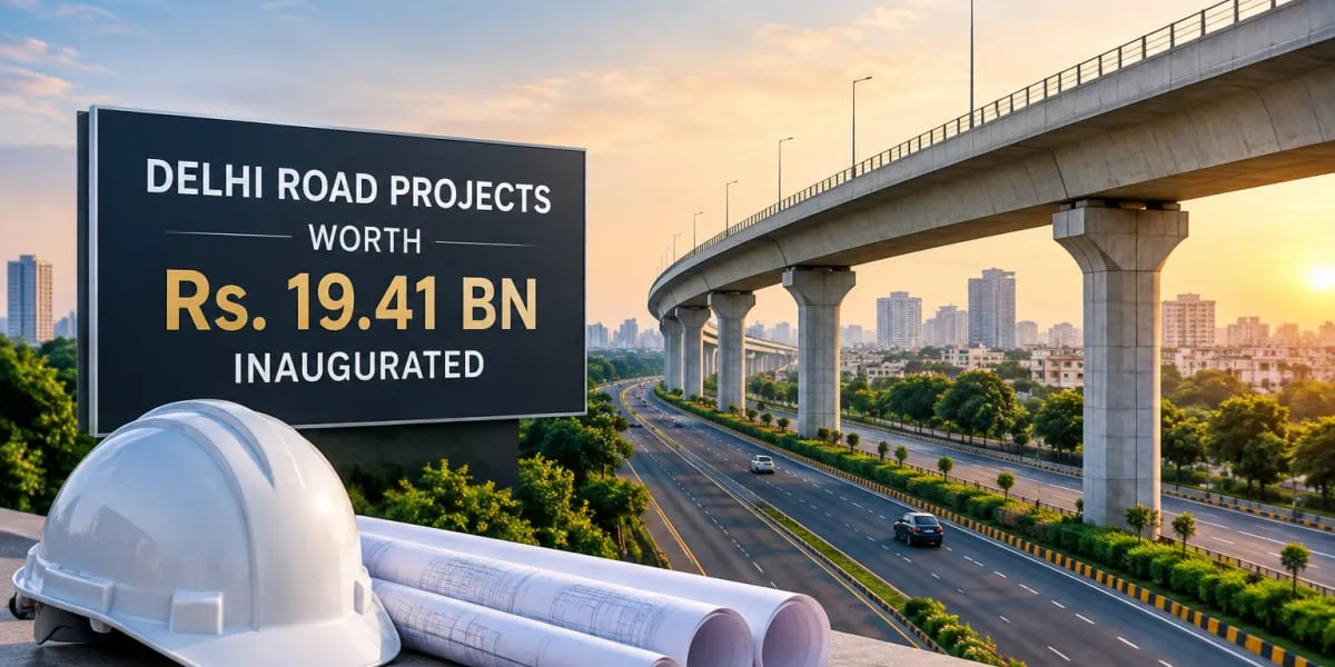 Delhi Road Projects Worth Rs. 19.41 bn Inaugurated