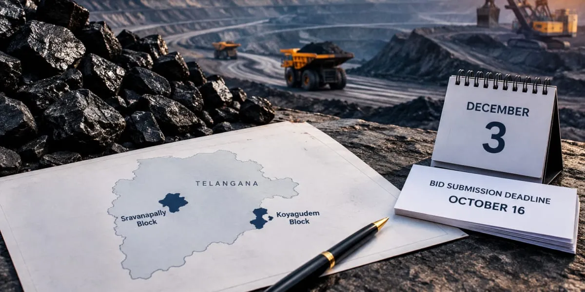 Singareni Eyes Two Telangana Coal Blocks in 16th Auction
