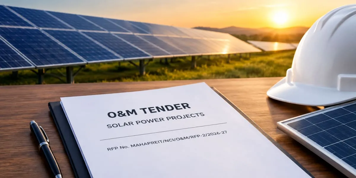 MAHAPREIT Floats Five-Year O&M Tender for Maharashtra Solar Projects