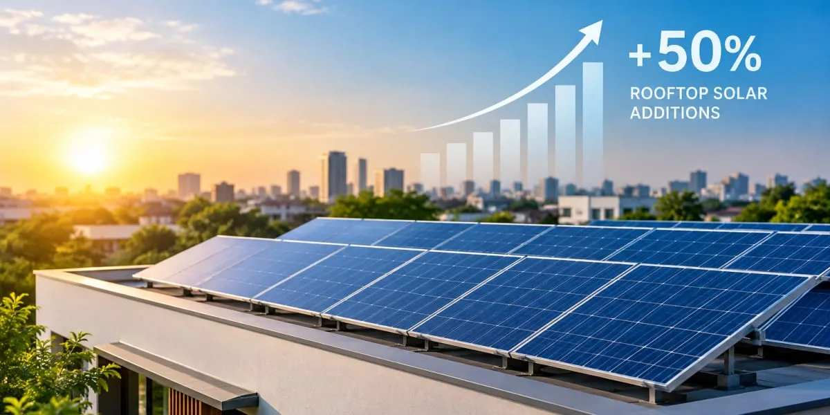 Tata Power Rooftop Solar Additions Rise 50% in H1 FY27