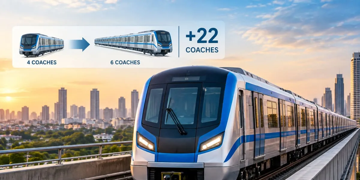 Mumbai Metro One Plans 22 New Coaches to Expand Capacity