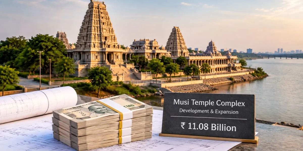 Telangana Allocates Rs. 11.08 bn for Musi Temple Complex