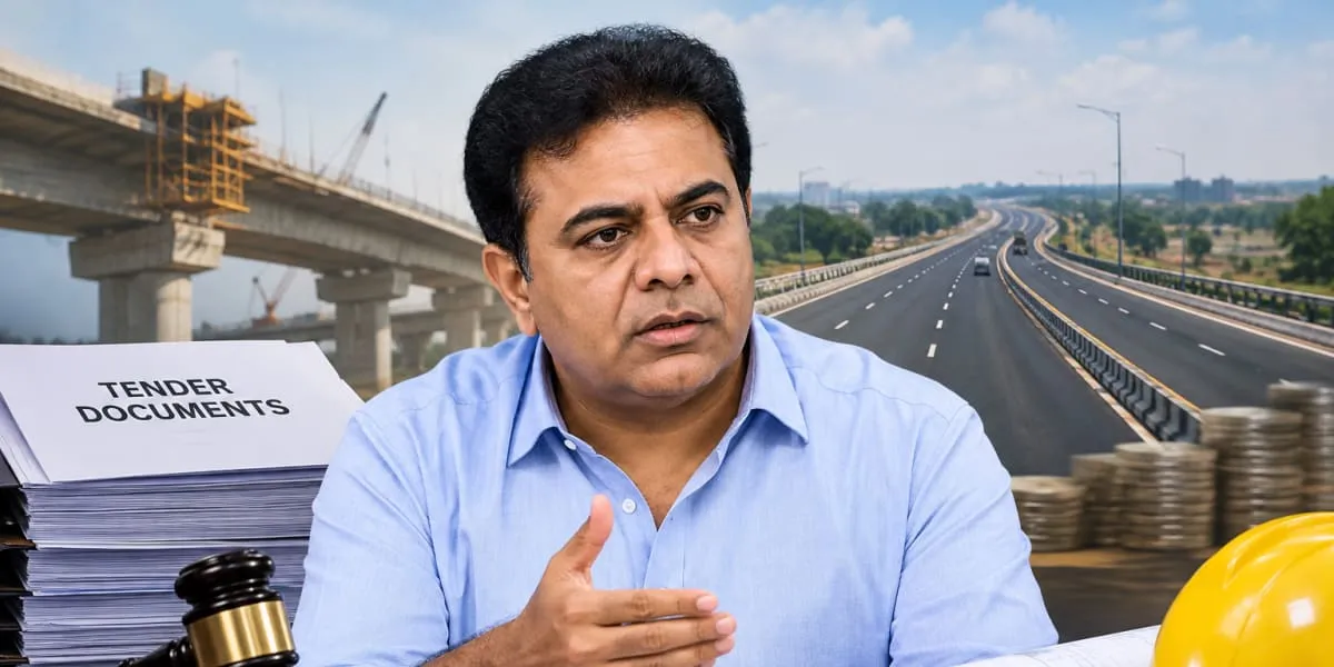 KTR Questions Bidder Disqualifications in Rs. 32.96 bn Road Project