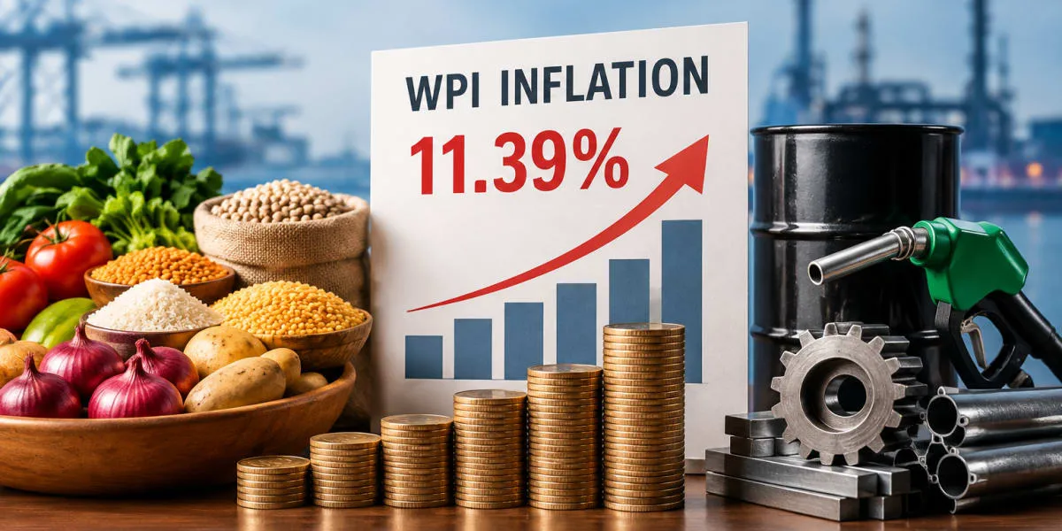 WPI Inflation Rises to 11.39 Per Cent in September