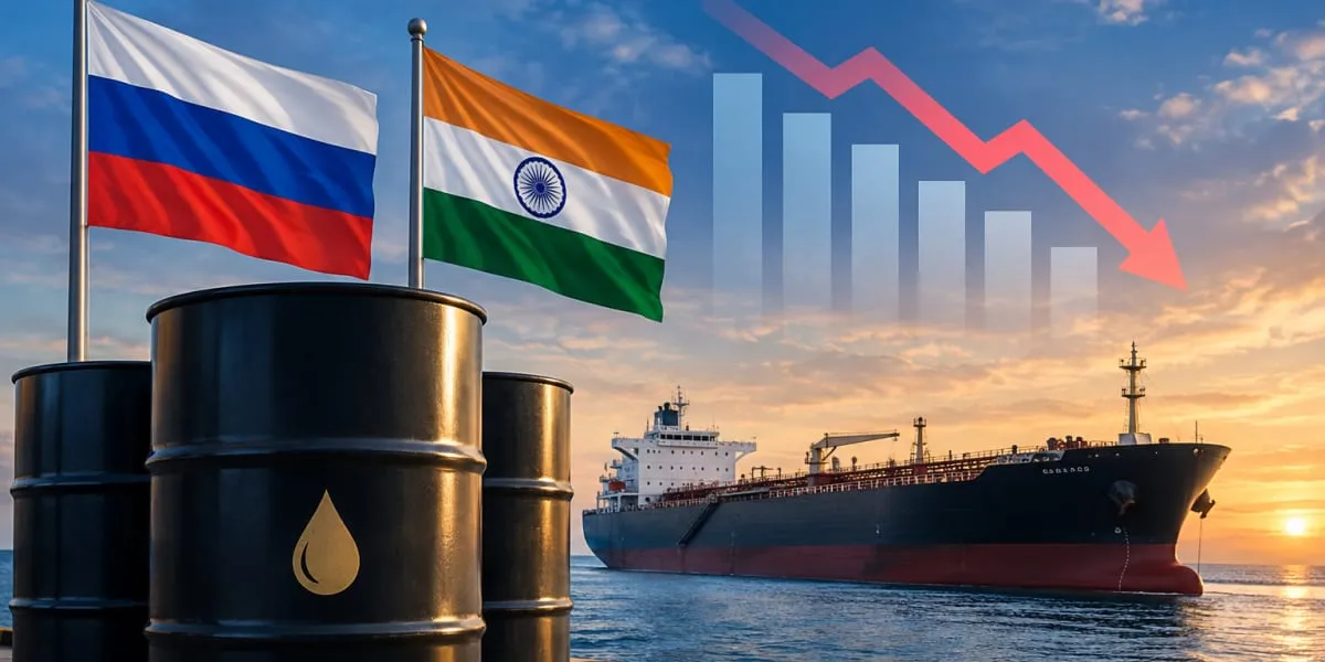 India’s Russian Crude Imports Fall 29 Per Cent from July Peak