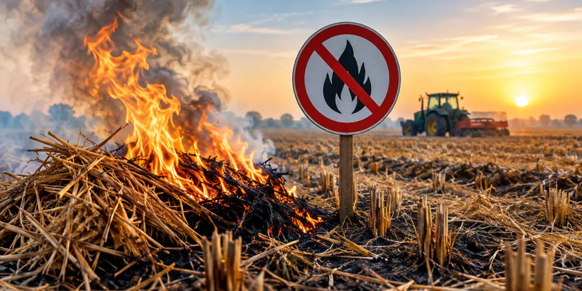 Centre Asks Five States to Act Against Stubble Burning
