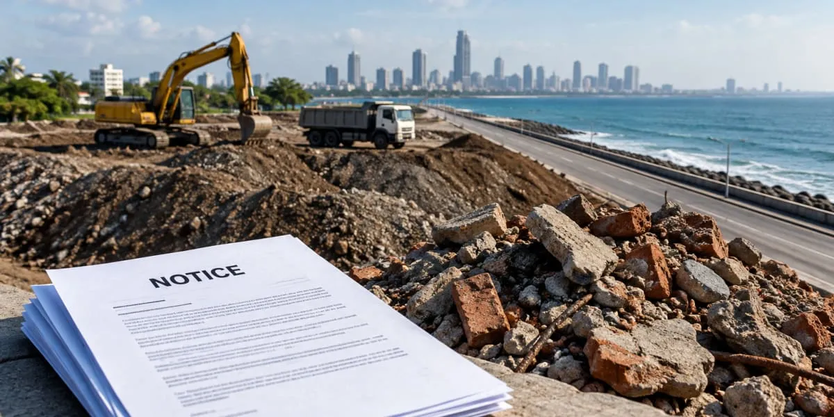 BMC Notices Larsen & Toubro over Debris Use on Mumbai Coastal Road