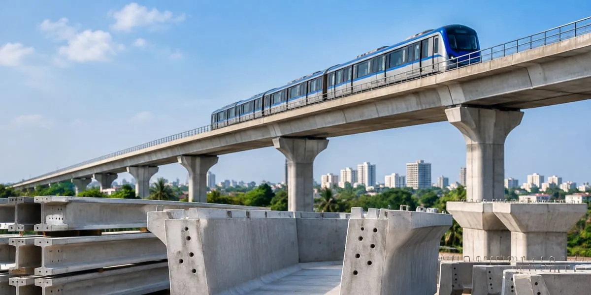 Chennai Metro Completes Ullagaram-Sholinganallur Precast Work