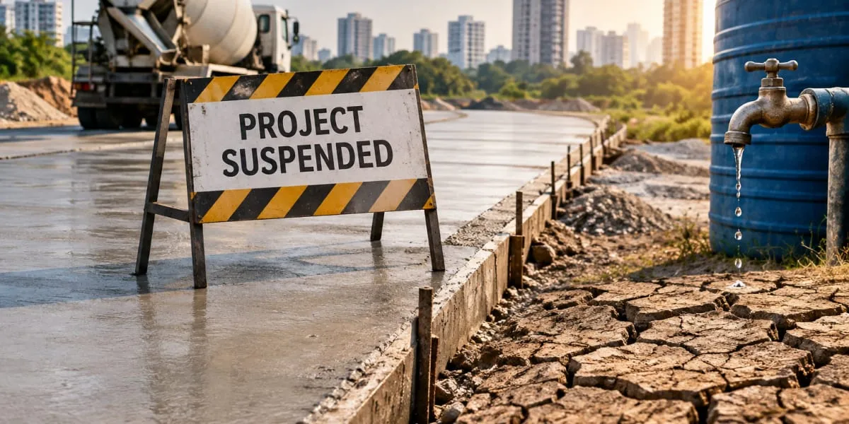 Nagpur Halts Rs. 9 bn Cement Road Projects amid Water Shortage