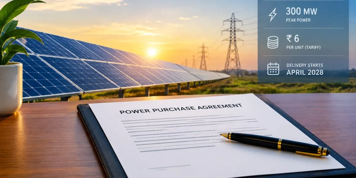ACME Solar Signs 25-Year Deal for 300 MW Peak Power at Rs. 6