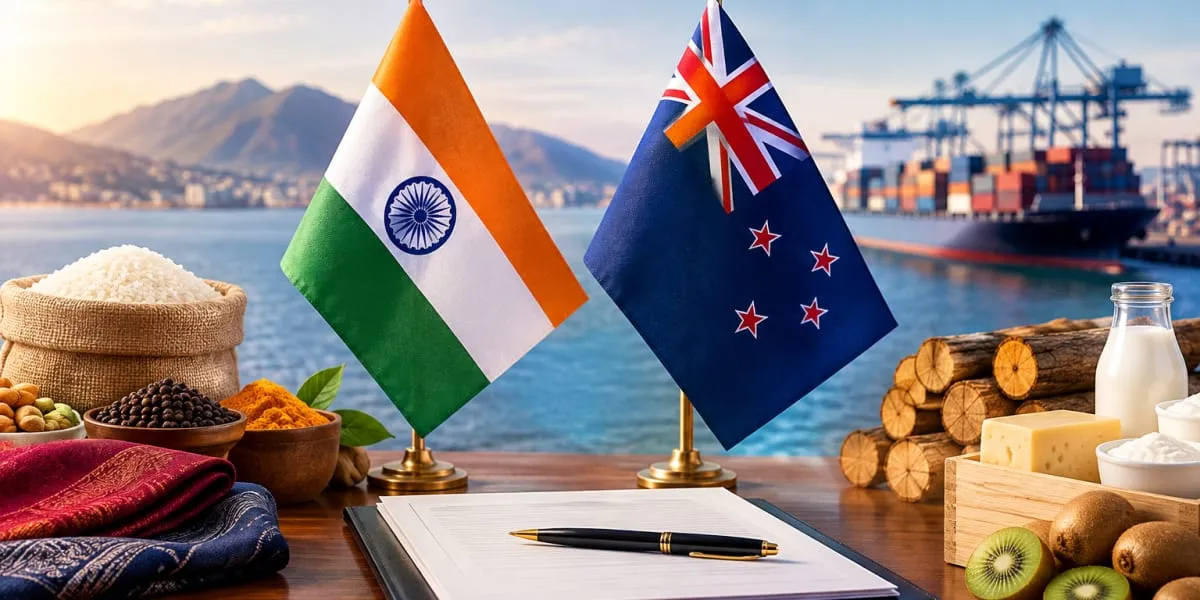India-New Zealand Free Trade Agreement Takes Effect