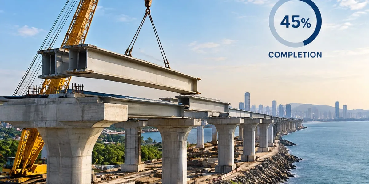 Thane Coastal Road Reaches 45 Per Cent Completion