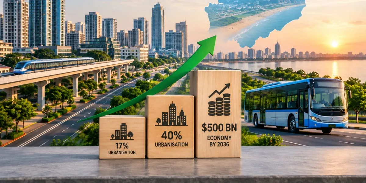 Odisha Targets 40 Per Cent Urbanisation, $500 bn Economy by 2036