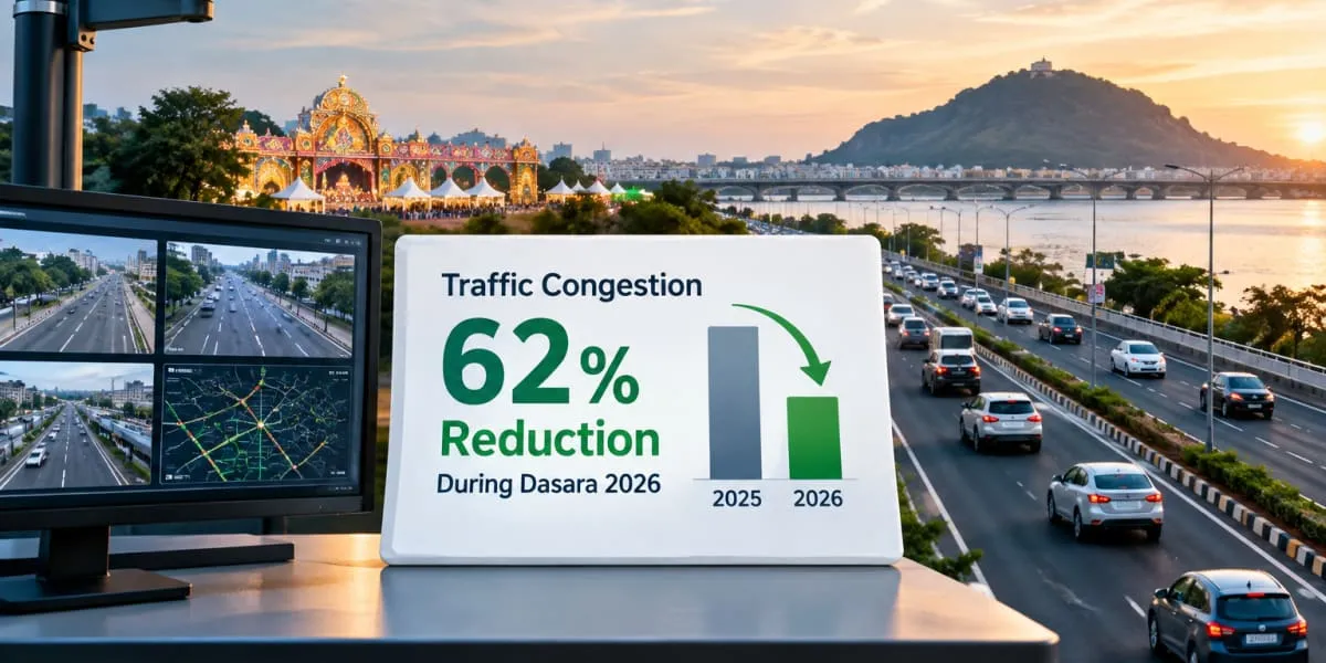 Vijayawada Dasara Congestion Falls 62 Per Cent with Smart Traffic