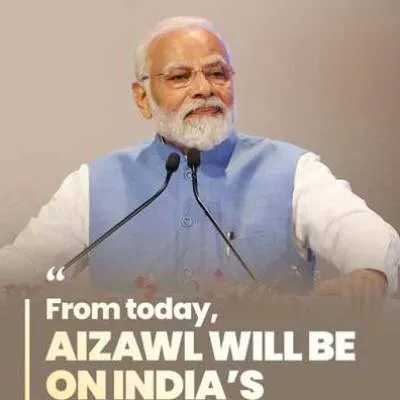 PM Modi Inaugurates Rs 90 Billion Projects in Aizawl, Mizoram
