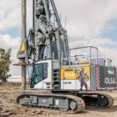 Liebherr LB 25 Powers Railway Foundation Work in Mexico