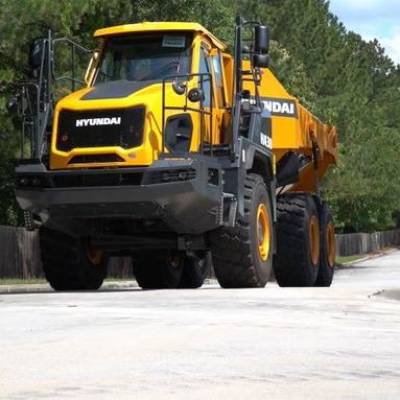 Hyundai reveals photo of articulated dump truck on social media