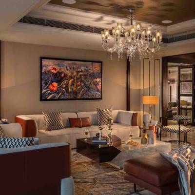 Luxury living rooms by A Square Designs