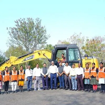 SANY India Trains First All-Women Excavator Operator Batch