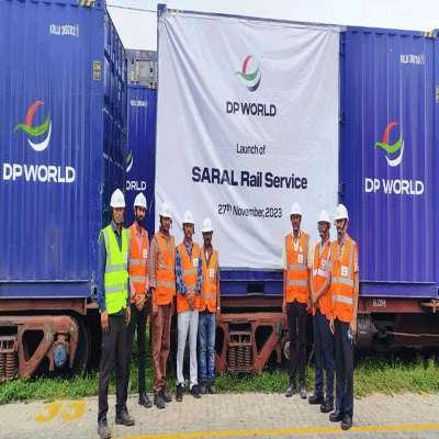DP World Unveils Rail Freight Link from Hazira to Delhi