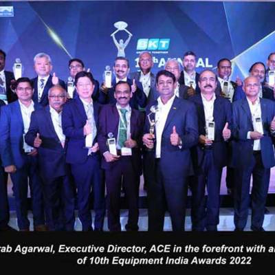 ACE’s Sorab Agarwal is Equipment India Person of the Year 2022 at 8th India Construction Festival
