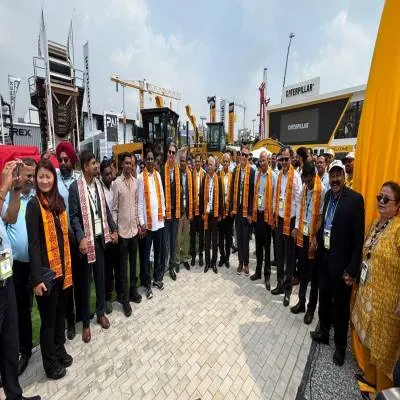 Gainwell CAT Launches CAT 355 Excavator at bauma CONEXPO India