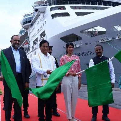 Sonowal flags off India's first international cruise vessel